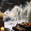 Хэллоуин Скелет Кошки Украшение Ужас Пластиковый Котенок Скелет Кость Украшение с Подвижной Челюстью Шея Хвост для Вечеринки на Хэллоуин Домашний Двор Декор