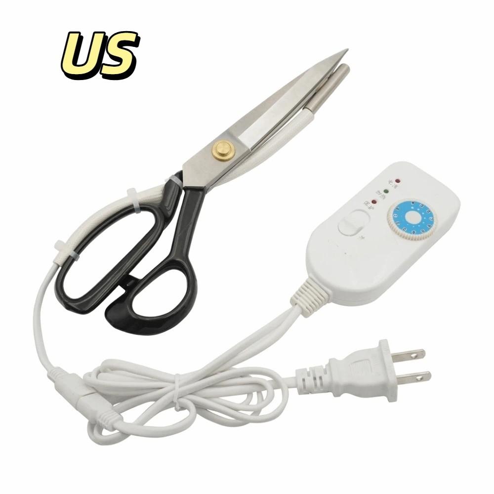 Built-In Heating Tube Hot Cutter Temperature Adjustable Fabric Scissors  Fabric Cutting