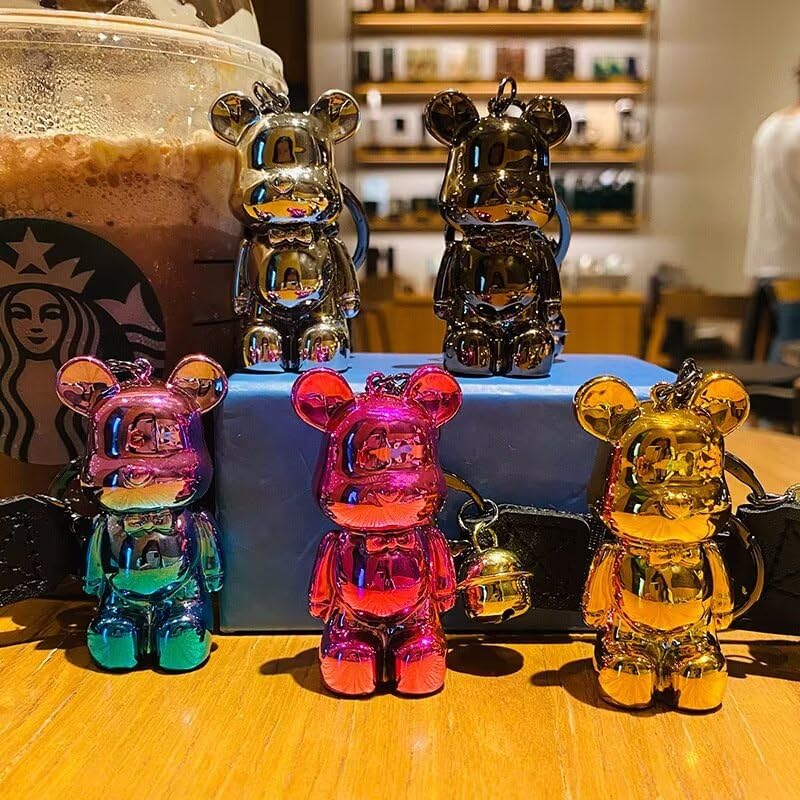[Godfun] Брелок KAWS, Популярный корейский стиль, Милый 3D Медведь, Ремешок для сумки, Брелок для ключей автомобиля, Украшение, Подарок для друзей и влюбленных - Стиль 1