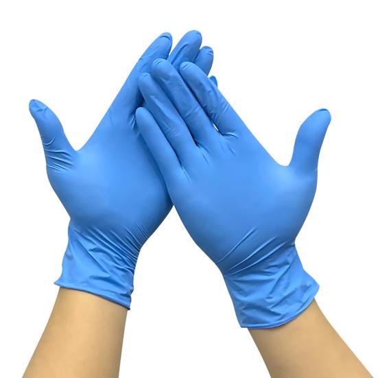 50 шт. Одноразовые нитриловые перчатки Без пудры Латексные Рабочие перчатки Эластичные Устойчивые к проколам Защитные Безопасность
