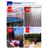 OEING Three-Color Striped Rainproof Truck Tarp