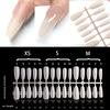 30Pcs Women Solid Color Fake Nails Medium-Long Nails Detachable Wearable Full Cover Manicure Press-On Nails