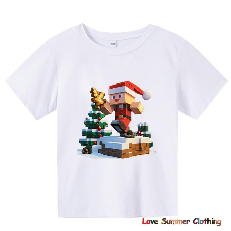 Christmas Gift Hoodie for Kids 4-14Years Boys Girls Lightweight Polyester Pullover with Holiday Print Party Costume Santa Claus Christmas Tree Graphic
