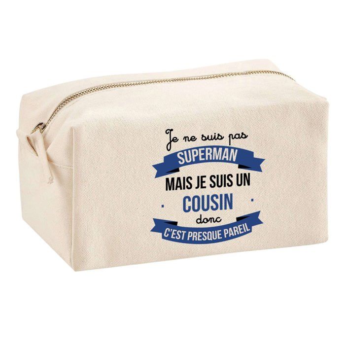 Trousse multifonction Cousin Superman Cadeau Anniversaire Noël Fête Pères Homme Collègue Idée | Trousse Scolaire Fournitures Bureau