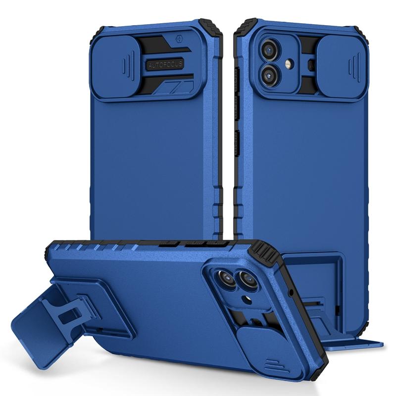Противоударный чехол Slide Push Window Armor для Samsung Galaxy A04 A04S A04E с подставкой и защитой объектива камеры