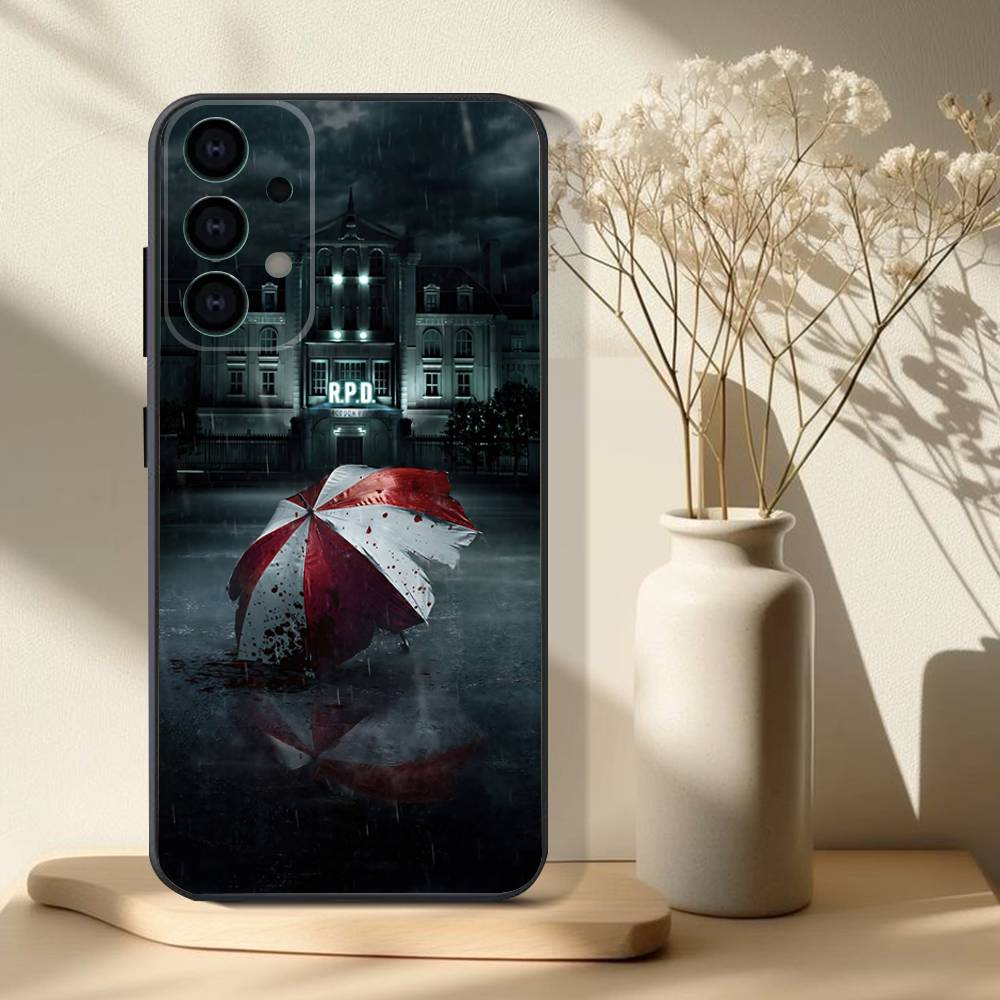 Чехол для телефона-видеофона из игры Resident Evil для Samsung S 25,24,23,22,30,21,10,9,Ultra,Plus,Lite,FE,4,5G Черный Мягкий Чехол