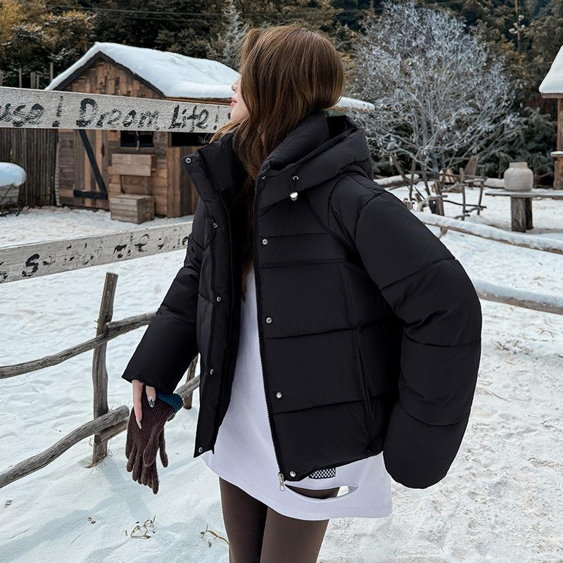 Women’s Short Hooded Windproof Thicken Warm Winter Jacket Outerwear