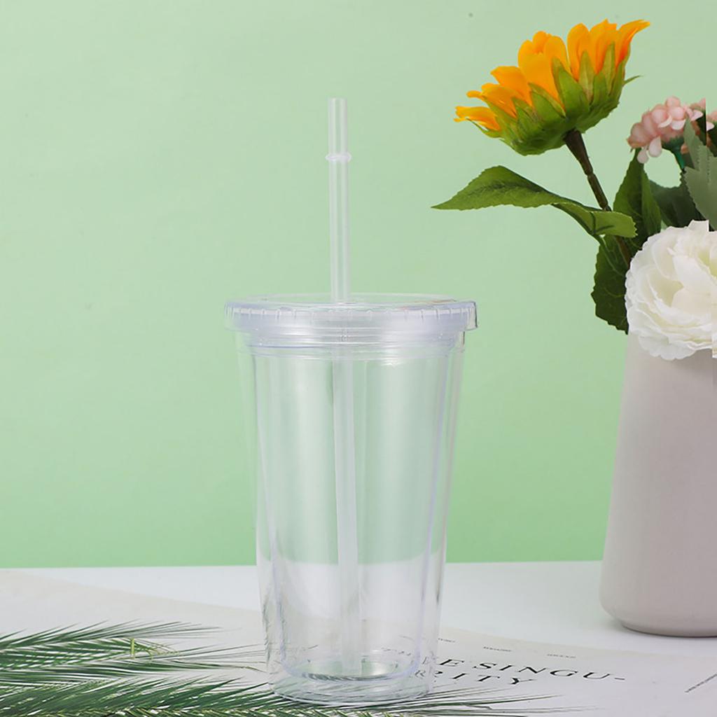 1 шт. Прозрачный и минималистичный стакан для воды с соломинкой, многоразовый, используется для стаканов для смузи своими руками для кофе, молока и напитков