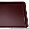 Made In and Mokko Rectangular Bishamon Lacquer with Black Lacquer X X J-kitchens Placemat/Tray, Japan, High-Quality Easy-to-Use, 1-Shaku (1-Shaku)