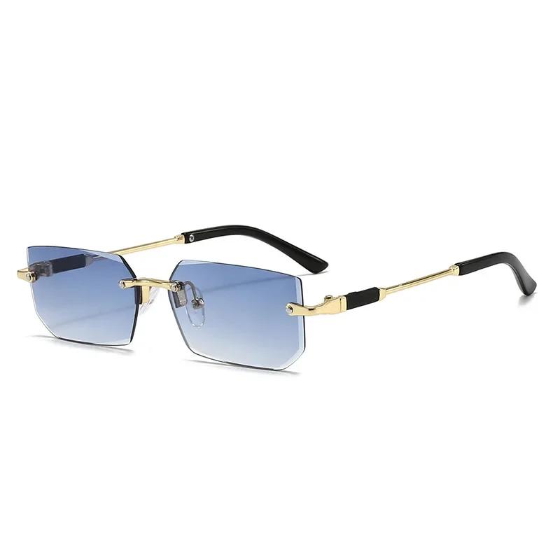 Summer New Frameless Women Sunglasses Fashion Personality Multi Color UV400 Protection Unisex