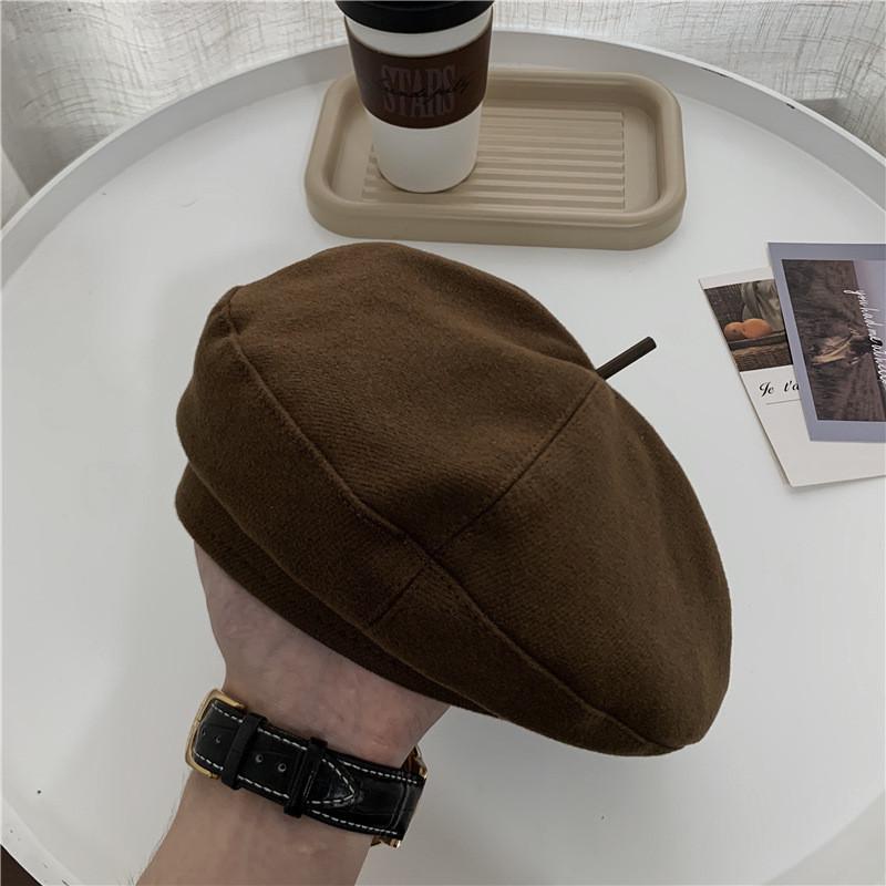 Warm Fashionable And Winter Wool Beret For Women Sweet And Style Cute