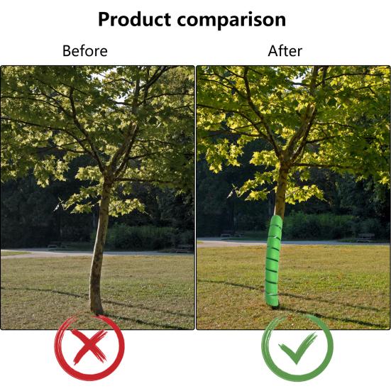 4Pcs Tree Trunk Protector Protect Saplings Plants from Deer Rabbit Cats Rodents Mowers Spiral Tree Guard Tree Wrap
