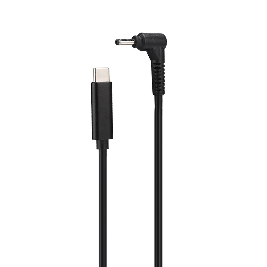 Pure Copper TYPEC Male To 3.0mm X 1.0mm DC Laptop Adapter Cable for Acer Samsung Ultrabook