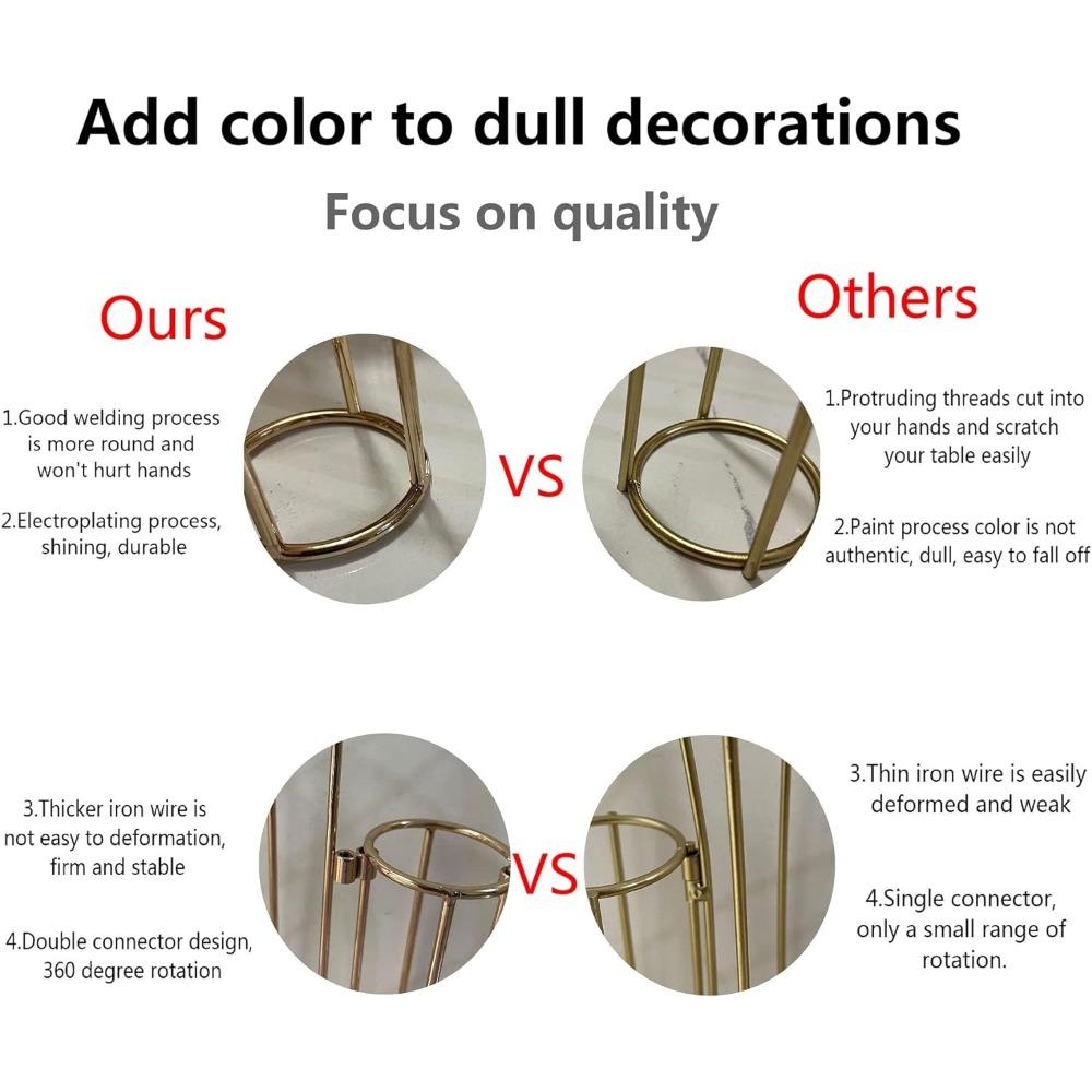 Стеклянная ваза с металлическими стойками, набор из 5 ваз для пробирок для гидропоники,