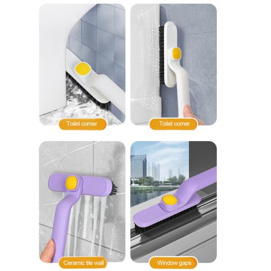 Многофункциональная вращающаяся щетка для чистки щелей с жесткой щетиной, эргономичный дизайн, бытовое использование, щетка для ванной комнаты, инструмент