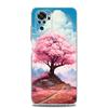 Phone Case For Xiaomi Redmi Note 13 12 5G 9S 9 8 10 11 Pro Plus 4G 9T 13C 12C10C 9C 9A 7 Clear Cover Cherry Blossom Tree