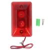 Sound Light Alarm Strobe Siren 115dB LED Flashing Light Security Alarm Warning Strobe Siren for
