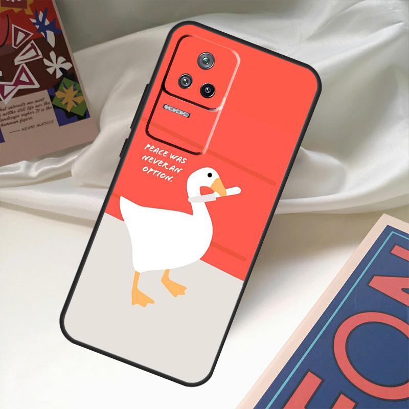 Мультяшный смешной гусь Чехол для Xiaomi 14 13 Ultra 12 Lite 11T 12T 13T Pro POCO M6 X3 X5 X6 Pro F3 F5 M5s Обложка