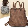 Multifunctional Backpack Women Soft Leather Shoulder Bag Handbag