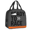 Готов к гонкам Сумка для ланча Портативный гоночный термоконтейнер Термоизолированный ланч-бокс бенто для женщин, детей, школьников, пикника, сумки-тоут для еды