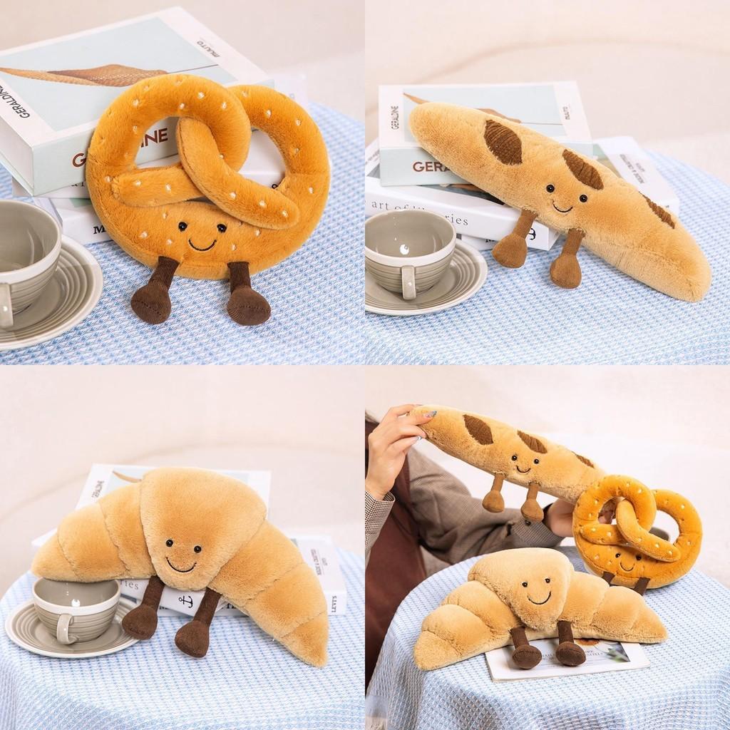 Toast Toy Plush Cute Cartoon Girl Child Bedroom Decoration Scene Doll Baguette