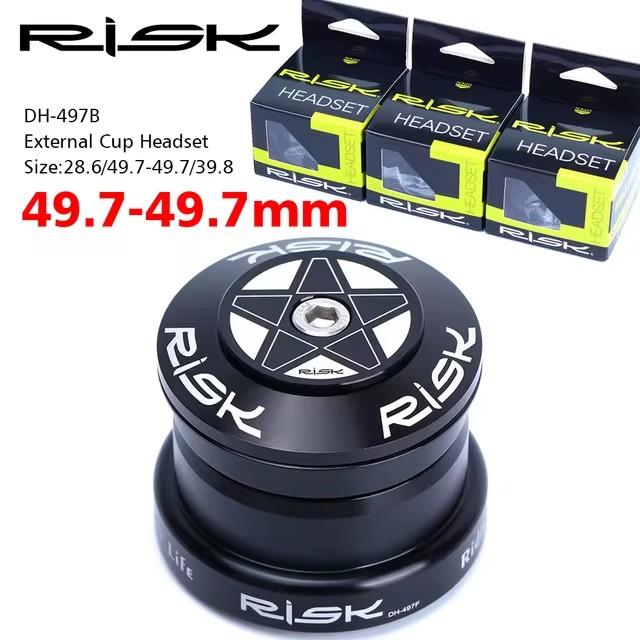 Risk Bicycle Headset Integrated 1 1/8 Steering Column 34 41 41.8 44 49.7 50.6 55 56Mm Mountain Bicycle Press Bearings Box Fork