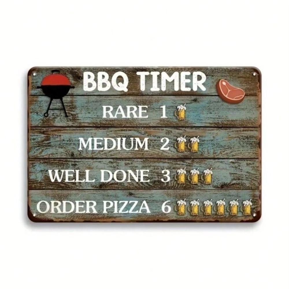 Ретро Металлическая Настенная Табличка для Гриля BBQ Юмористический Декор Мужской Комнаты Винтажный Оловянный Плакат Патио Бар