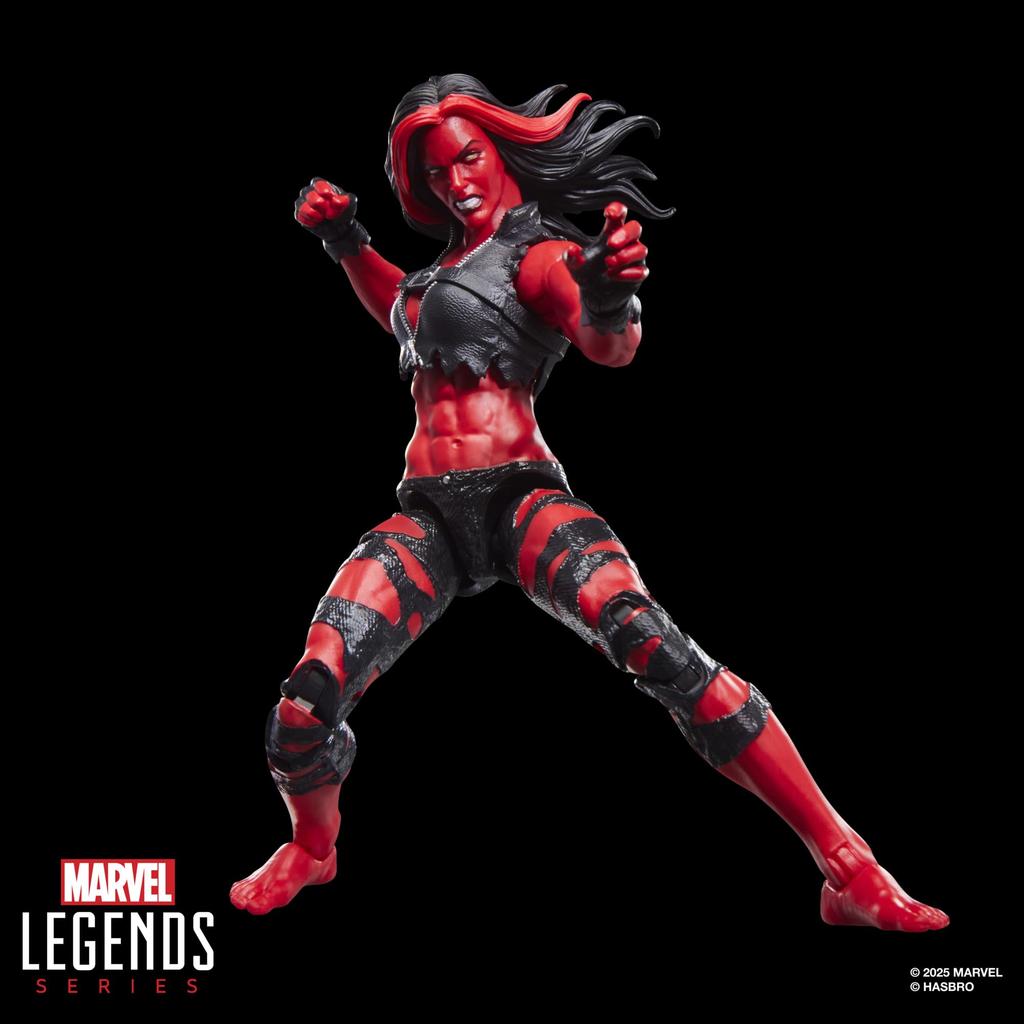 Hasbro Marvel Legends Series Red She-Hulk Action Figure 6-Inch Marvel Comics Collector's