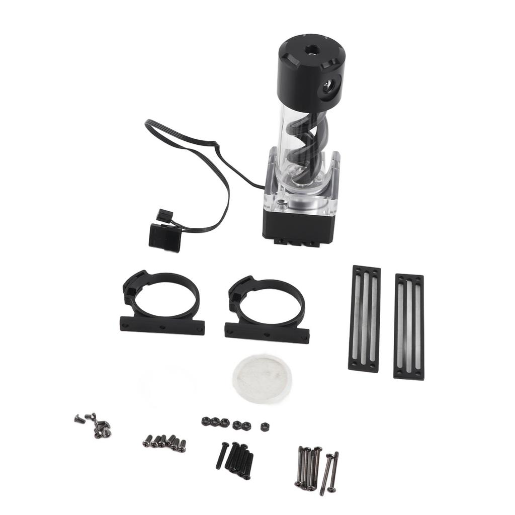 Алюминиевый анод PMMA компьютерное водяное охлаждение T вирус интегрированный водяной насос комплект(черный )