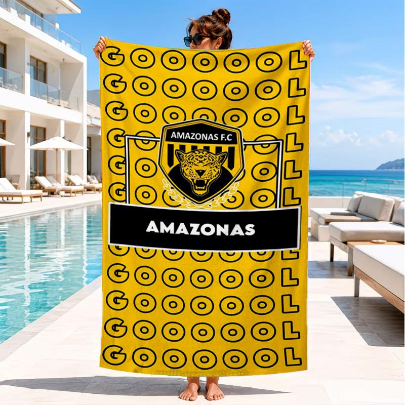 Amazonas Fc Goal Beach Towel, Quick-drying, Easy to Care for, Suitable for Both Fitness and Beach Vacations,Sports Essential