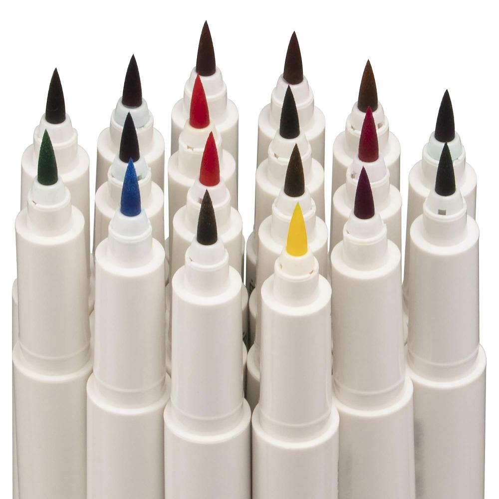 Маркер-кисть Marvie на водной основе, тонкий, художественная кисть, 18 цветов, набор B 1100-18B