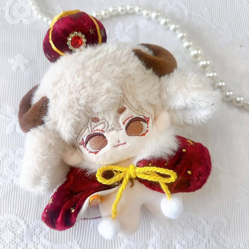 Crown & Cape Set for 10-15cm Plush Dolls, Red [Used]