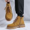 Ботинки Мартина мужские ботинки в британском стиле, короткие ботинки, модные ретро рабочие ботинки, универсальные большие желтые ботинки 2052-H