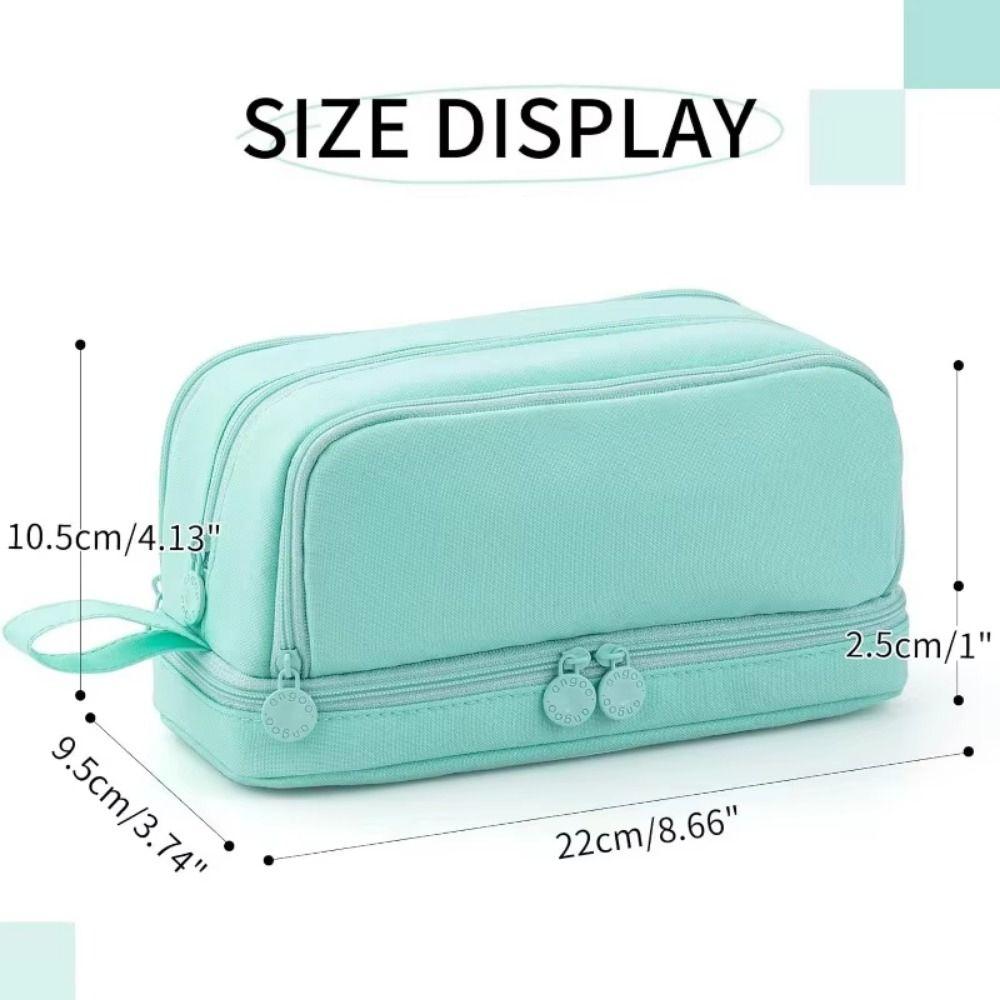 Wear-resistant Pencil Case With Compartments Pen Bag Cute Portable Pen Pouch  Gift for Children