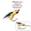5/10/15/20/25 шт. рыболовная приманка #8 Humpy Fly Flies сухая насекомая приманка для ловли форели