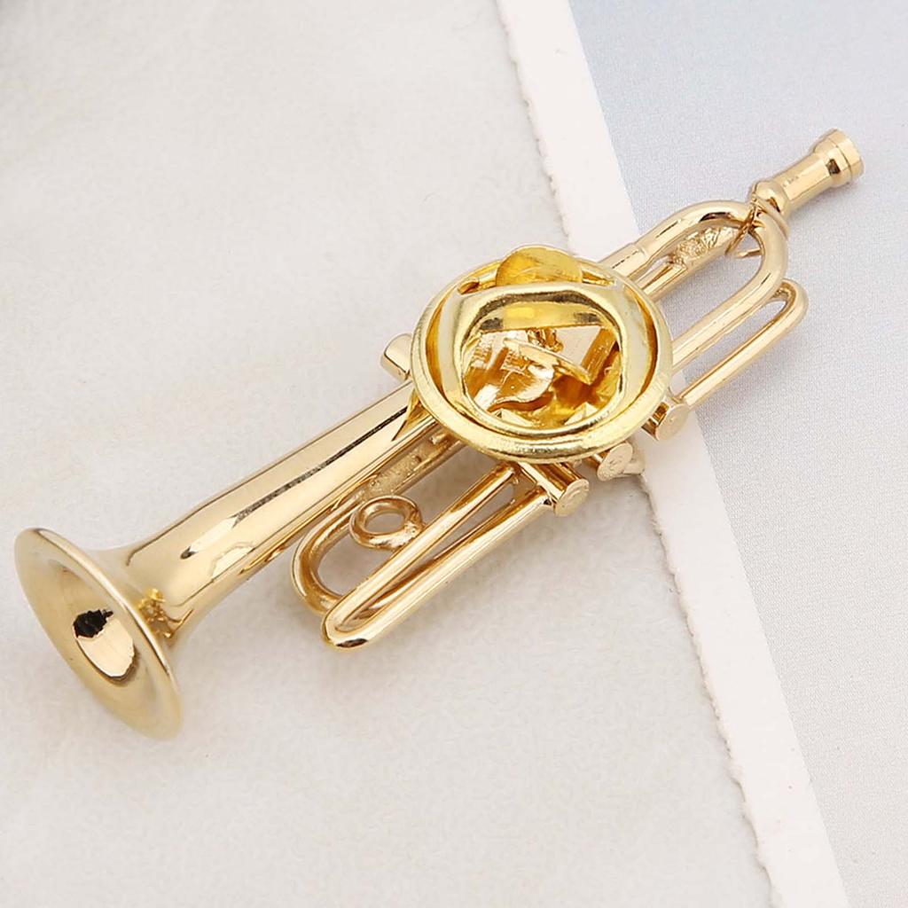 Exquisite Musical Instruments Shape Brooch Women Dress Clip with Case for Gift(#2)