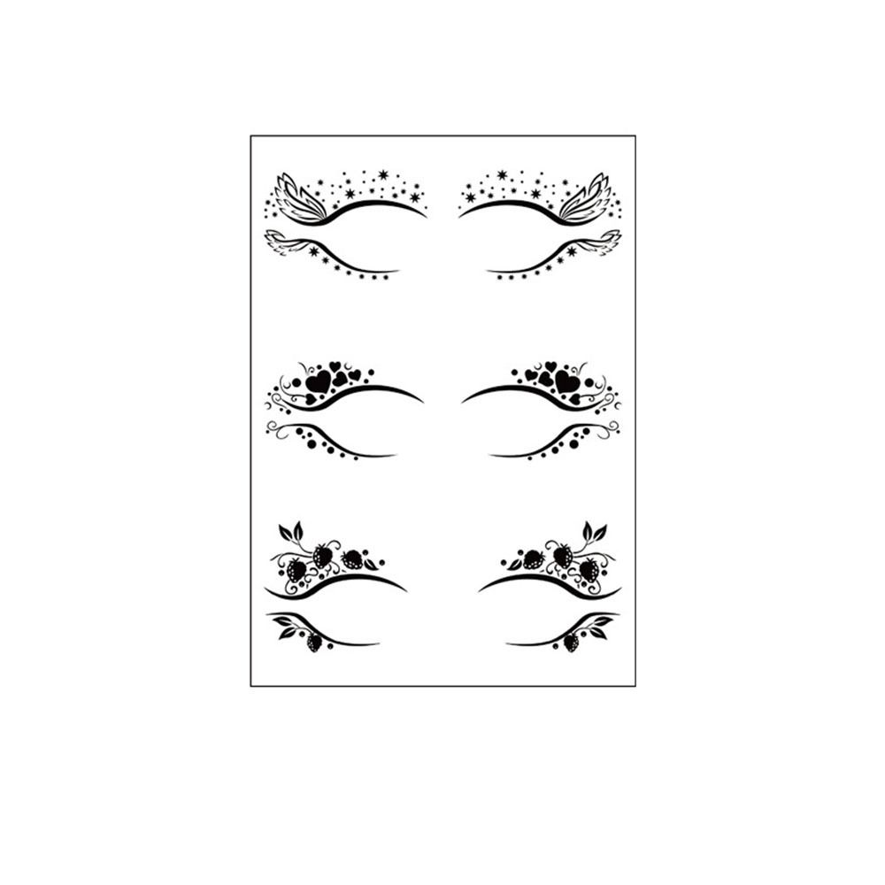 Наклейка для макияжа ресниц, водонепроницаемая наклейка для теней для век, татуировки на Хэллоуин