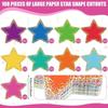 108pcs Cutouts Pentagram Decorative Border DIY Craft Billboard Decoration  Poster Decoration