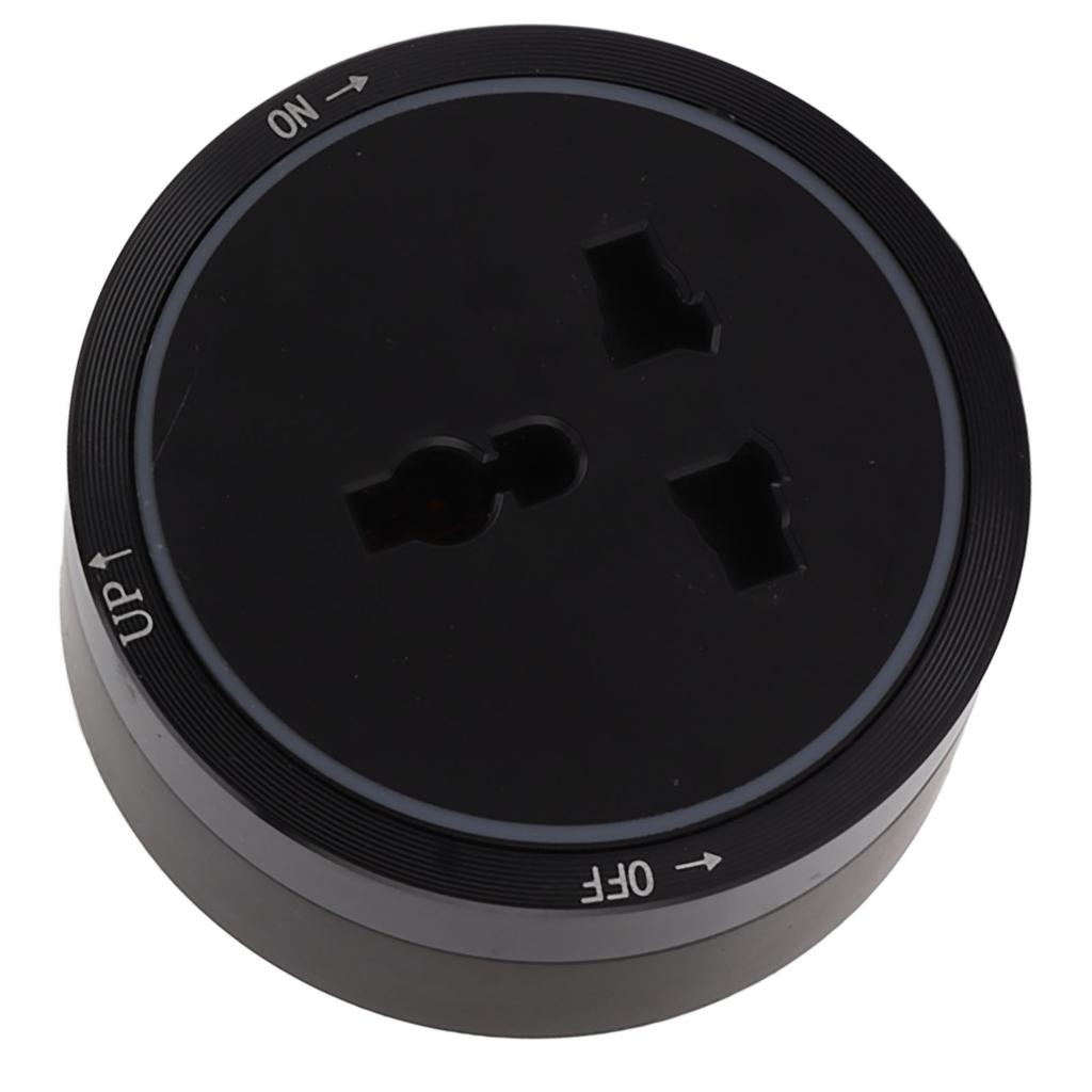 Electrical Outlet Track Socket Black Horizontal Removable Electrical Wall Extension Outlets Adapter