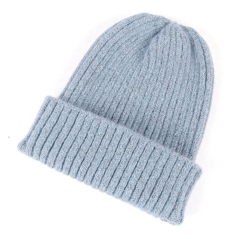 Winter Knitted Hat Women Beanie Autumn Warm Soft Trendy Kpop Style Beanies Skullies Hats Girls Bonnet Ladies Cap