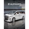 1/24 Toyota Alphard MPV Alloy Die Cast Toy Car Model Sound and Light Pull Back Children's Toy Collectibles Birthday Gift
