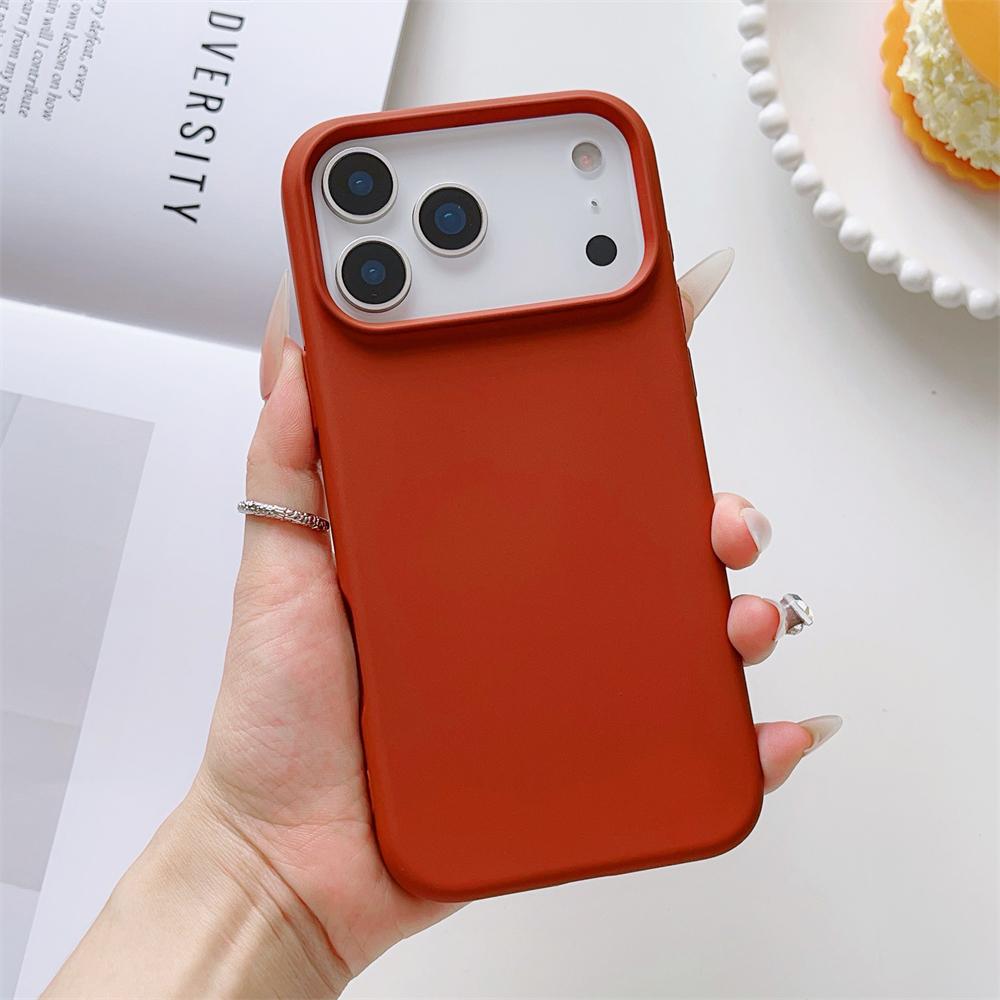 Матовый Чехол Конфетного Цвета для iPhone 17 Air 16 16E 15 Pro Max Жидкий Силикон Ударопрочный Защитный Ощущение Кожи Прочный Чехол