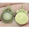 Fit Round 12mm Glass Cabochon Base Setting Tray Accessories Parts Men Jewelry New Arrivals Cheap Cute Stuff