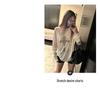 2024 Summer Women's Loose Long Sleeve Printed Drapey T-Shirt