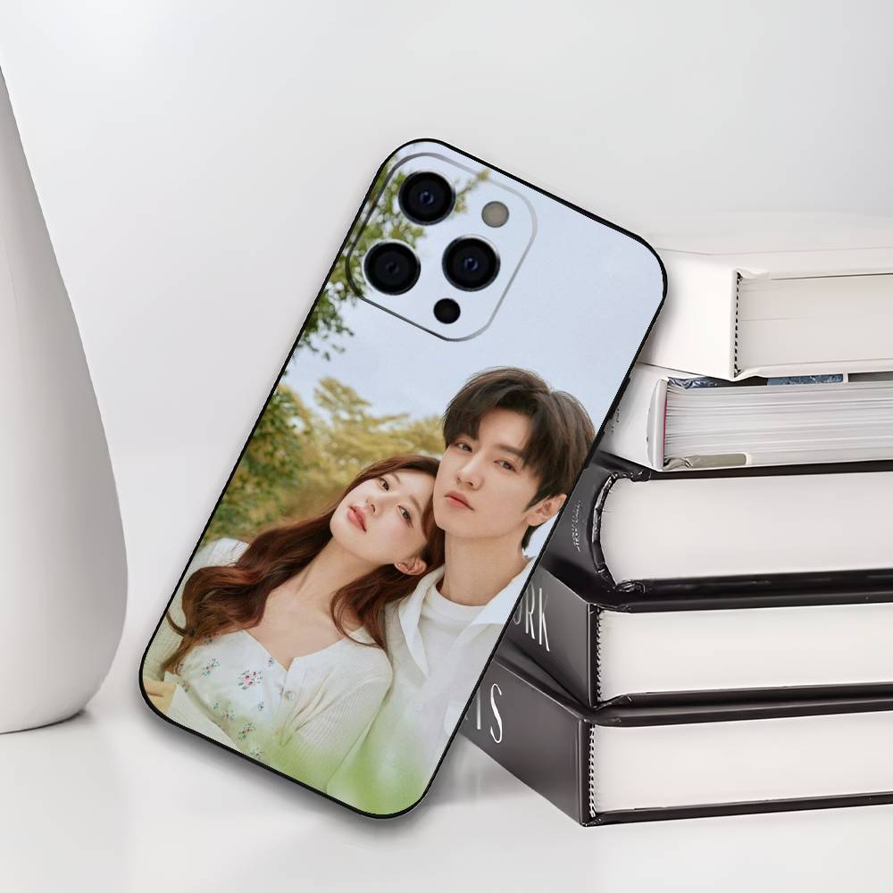 H-Скрытая L-Любовь Дуань Цзясю Сан Чжи Чехол для телефона для iPhone 17,16,15,14,13,12,11 Plus,Pro Max,XS,Мягкий черный чехол
