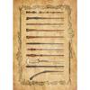 Vintage Wizarding-World Magical Chart Poster Wands Divination Magic School Canvas Painting Wall Art Dark Academy Dorm Home Decor