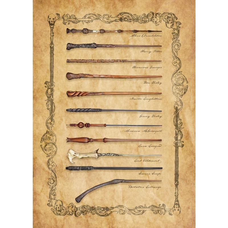 Vintage Wizarding-World Magical Chart Poster Wands Divination Magic School Canvas Painting Wall Art Dark Academy Dorm Home Decor