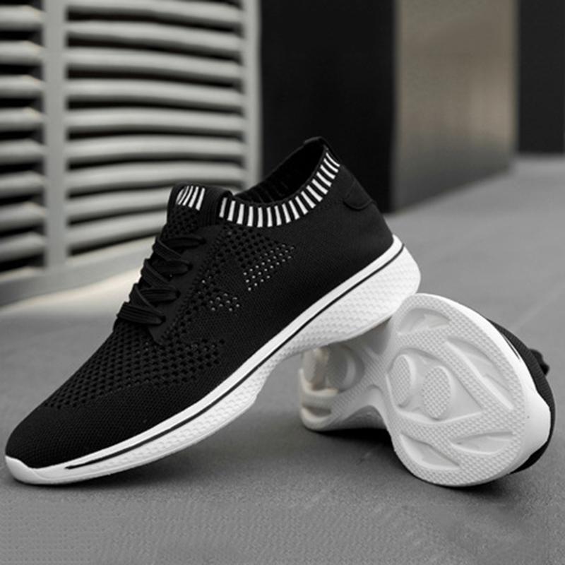 Height Increasing Shoes for Men 8cm Invisible Elevator Sneakers Man Breathable Mesh White Casual Shoes Men Sneakers 10cm Insole