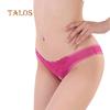Women Sexy Mesh Breathable Imitation Pearl Crotchless Panties Thong Underwear Female Clothing