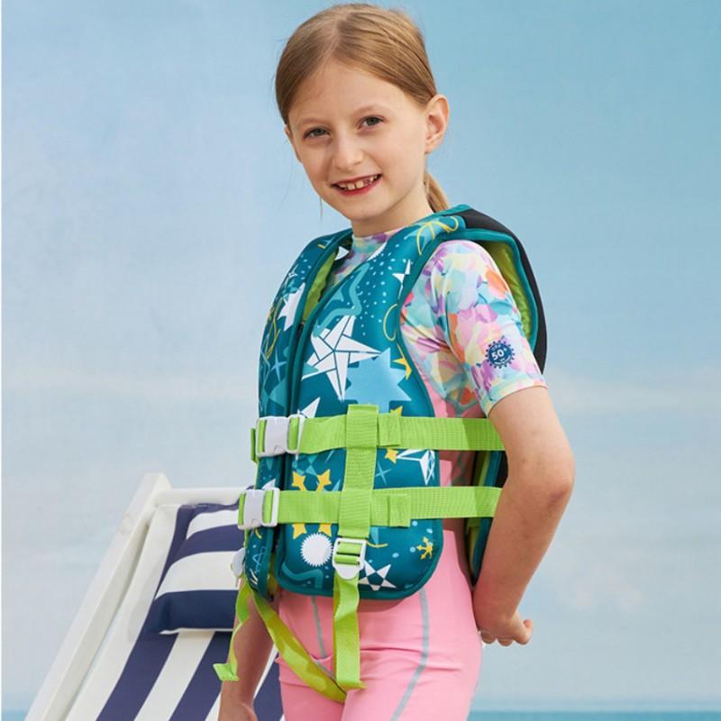 Kids Inflatable Swim Vest Buoyancy Aid Pool Beach Outdoor Water Play Safety Gear